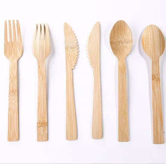 Set di posate in bambù da viaggio per vendita calda in fabbrica