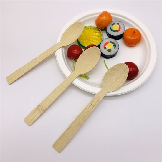 Set di posate in bambù biodegradabili al 100% di stili popolari